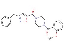 1-[(3-benzyl-5-isoxazolyl)carbonyl]-4-(2-methoxybenzoyl)piperazine
