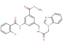 methyl 3-{[(1H-benzimidazol-1-ylacetyl)amino]methyl}-5-[(2-chlorobenzoyl)amino]benzoate