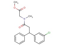 methyl N-[3-(3-chlorophenyl)-3-phenylpropanoyl]-N-methylglycinate