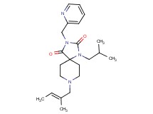 1-isobutyl-8-[(2E)-2-methyl-2-buten-1-yl]-3-(2-pyridinylmethyl)-1,3,8-triazaspiro[4.5]decane-2,4-dione