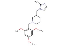 3-[(2-methyl-1H-imidazol-1-yl)methyl]-1-(2,4,6-trimethoxybenzyl)piperidine