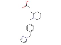 3-{1-[4-(1H-pyrazol-1-ylmethyl)benzyl]piperidin-2-yl}propanoic acid