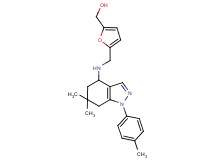 [5-({[6,6-dimethyl-1-(4-methylphenyl)-4,5,6,7-tetrahydro-1H-indazol-4-yl]amino}methyl)-2-furyl]methanol
