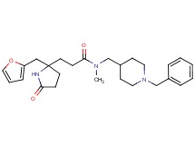 N-[(1-benzyl-4-piperidinyl)methyl]-3-[2-(2-furylmethyl)-5-oxo-2-pyrrolidinyl]-N-methylpropanamide
