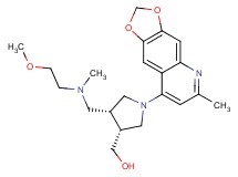[(3R*,4R*)-4-{[(2-methoxyethyl)(methyl)amino]methyl}-1-(6-methyl[1,3]dioxolo[4,5-g]quinolin-8-yl)pyrrolidin-3-yl]methanol