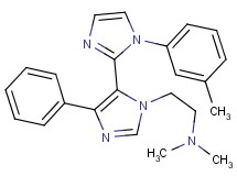 N,N-dimethyl-2-[1-(3-methylphenyl)-5'-phenyl-1H,3'H-2,4'-biimidazol-3'-yl]ethanamine