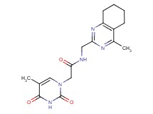 2-(5-methyl-2,4-dioxo-3,4-dihydropyrimidin-1(2H)-yl)-N-[(4-methyl-5,6,7,8-tetrahydroquinazolin-2-yl)methyl]acetamide