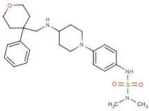 N,N-dimethyl-N'-[4-(4-{[(4-phenyltetrahydro-2H-pyran-4-yl)methyl]amino}-1-piperidinyl)phenyl]sulfamide