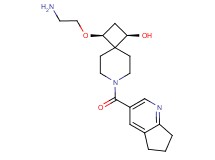(1R*,3S*)-3-(2-aminoethoxy)-7-(6,7-dihydro-5H-cyclopenta[b]pyridin-3-ylcarbonyl)-7-azaspiro[3.5]nonan-1-ol