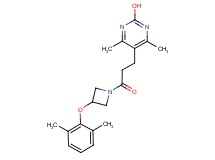 5-{3-[3-(2,6-dimethylphenoxy)azetidin-1-yl]-3-oxopropyl}-4,6-dimethylpyrimidin-2-ol