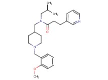 N-isobutyl-N-{[1-(2-methoxybenzyl)-4-piperidinyl]methyl}-3-(3-pyridinyl)propanamide