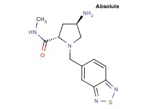 (4R)-4-amino-1-(2,1,3-benzothiadiazol-5-ylmethyl)-N-methyl-L-prolinamide