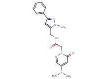 2-[4-(dimethylamino)-6-oxo-1(6H)-pyridazinyl]-N-[(1-methyl-3-phenyl-1H-pyrazol-5-yl)methyl]acetamide