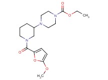 ethyl 4-[1-(5-methoxy-2-furoyl)-3-piperidinyl]-1-piperazinecarboxylate