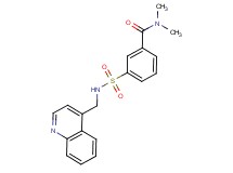 N,N-dimethyl-3-{[(quinolin-4-ylmethyl)amino]sulfonyl}benzamide
