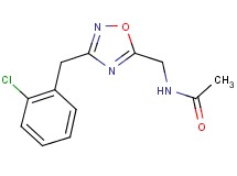 N-{[3-(2-chlorobenzyl)-1,2,4-oxadiazol-5-yl]methyl}acetamide