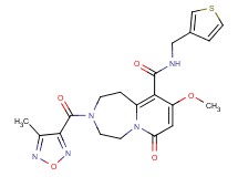 9-methoxy-3-[(4-methyl-1,2,5-oxadiazol-3-yl)carbonyl]-7-oxo-N-(3-thienylmethyl)-1,2,3,4,5,7-hexahydropyrido[1,2-d][1,4]diazepine-10-carboxamide