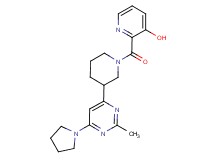 2-({3-[2-methyl-6-(1-pyrrolidinyl)-4-pyrimidinyl]-1-piperidinyl}carbonyl)-3-pyridinol