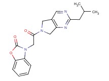 3-[2-(2-isobutyl-5,7-dihydro-6H-pyrrolo[3,4-d]pyrimidin-6-yl)-2-oxoethyl]-1,3-benzoxazol-2(3H)-one