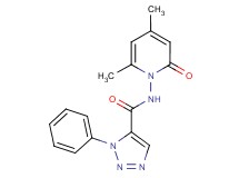 N-(4,6-dimethyl-2-oxopyridin-1(2H)-yl)-1-phenyl-1H-1,2,3-triazole-5-carboxamide