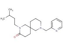 2-(3-methylbutyl)-8-(2-pyridinylmethyl)-2,8-diazaspiro[5.5]undecan-3-one