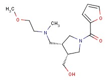 ((3R*,4R*)-1-(2-furoyl)-4-{[(2-methoxyethyl)(methyl)amino]methyl}pyrrolidin-3-yl)methanol