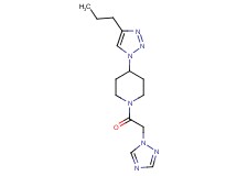 4-(4-propyl-1H-1,2,3-triazol-1-yl)-1-(1H-1,2,4-triazol-1-ylacetyl)piperidine