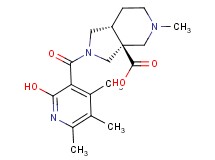 rel-(3aS,7aR)-2-[(2-hydroxy-4,5,6-trimethyl-3-pyridinyl)carbonyl]-5-methyloctahydro-3aH-pyrrolo[3,4-c]pyridine-3a-carboxylic acid