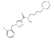 1-(2-chlorobenzyl)-N-methyl-N-[4-(4-morpholinyl)butyl]-1H-1,2,3-triazole-4-carboxamide