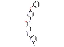 1-[(6-methyl-2-pyridinyl)methyl]-N-(6-phenoxy-3-pyridinyl)-4-piperidinecarboxamide
