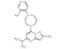 5-isopropyl-2-methyl-7-[4-(3-methyl-4-pyridinyl)-1,4-diazepan-1-yl]pyrazolo[1,5-a]pyrimidine