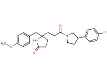 5-{3-[3-(4-fluorophenyl)-1-pyrrolidinyl]-3-oxopropyl}-5-[4-(methylthio)benzyl]-2-pyrrolidinone