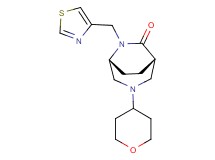 (1S*,5R*)-3-(tetrahydro-2H-pyran-4-yl)-6-(1,3-thiazol-4-ylmethyl)-3,6-diazabicyclo[3.2.2]nonan-7-one