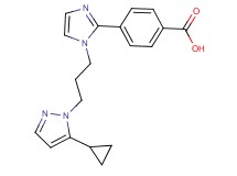 4-{1-[3-(5-cyclopropyl-1H-pyrazol-1-yl)propyl]-1H-imidazol-2-yl}benzoic acid