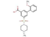 2'-methoxy-5-[(4-methylpiperazin-1-yl)sulfonyl]biphenyl-3-carboxylic acid