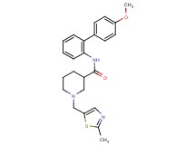N-(4'-methoxy-2-biphenylyl)-1-[(2-methyl-1,3-thiazol-5-yl)methyl]-3-piperidinecarboxamide