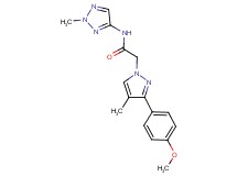 2-[3-(4-methoxyphenyl)-4-methyl-1H-pyrazol-1-yl]-N-(2-methyl-2H-1,2,3-triazol-4-yl)acetamide