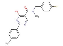 N-(4-fluorobenzyl)-4-hydroxy-N-methyl-2-(4-methylphenyl)pyrimidine-5-carboxamide