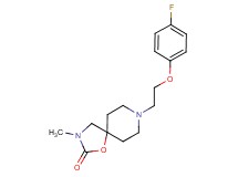 8-[2-(4-fluorophenoxy)ethyl]-3-methyl-1-oxa-3,8-diazaspiro[4.5]decan-2-one