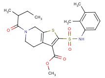 methyl 2-{[(2,3-dimethylphenyl)amino]sulfonyl}-6-(2-methylbutanoyl)-4,5,6,7-tetrahydrothieno[2,3-c]pyridine-3-carboxylate