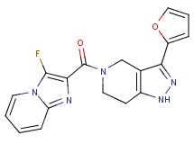 5-[(3-fluoroimidazo[1,2-a]pyridin-2-yl)carbonyl]-3-(2-furyl)-4,5,6,7-tetrahydro-1H-pyrazolo[4,3-c]pyridine