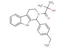 1-[1-(4-ethylphenyl)-1,3,4,9-tetrahydro-2H-beta-carbolin-2-yl]-2-methyl-1-oxo-2-propanol