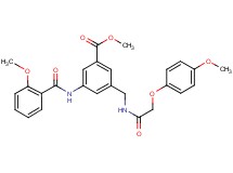 methyl 3-[(2-methoxybenzoyl)amino]-5-({[(4-methoxyphenoxy)acetyl]amino}methyl)benzoate
