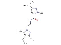 N-[2-(4-ethyl-3,5-dimethyl-1H-pyrazol-1-yl)ethyl]-3-isopropyl-1-methyl-1H-pyrazole-5-carboxamide