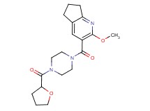 2-methoxy-3-{[4-(tetrahydro-2-furanylcarbonyl)-1-piperazinyl]carbonyl}-6,7-dihydro-5H-cyclopenta[b]pyridine