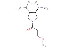 (3R*,4S*)-4-isopropyl-1-(3-methoxypropanoyl)-N,N-dimethyl-3-pyrrolidinamine