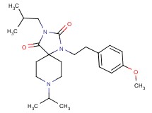 3-isobutyl-8-isopropyl-1-[2-(4-methoxyphenyl)ethyl]-1,3,8-triazaspiro[4.5]decane-2,4-dione
