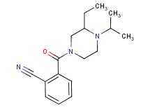 2-[(3-ethyl-4-isopropyl-1-piperazinyl)carbonyl]benzonitrile