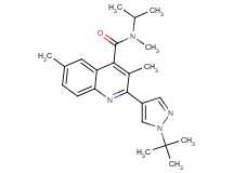 2-(1-tert-butyl-1H-pyrazol-4-yl)-N-isopropyl-N,3,6-trimethylquinoline-4-carboxamide
