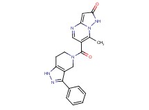 7-methyl-6-[(3-phenyl-1,4,6,7-tetrahydro-5H-pyrazolo[4,3-c]pyridin-5-yl)carbonyl]pyrazolo[1,5-a]pyrimidin-2(1H)-one